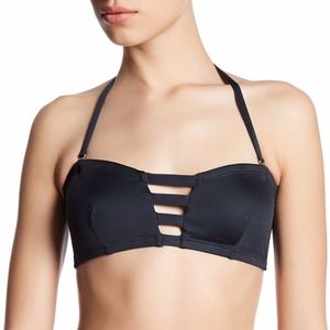 Vitamin A Neutra Bandeau Bikini Top Charcoal